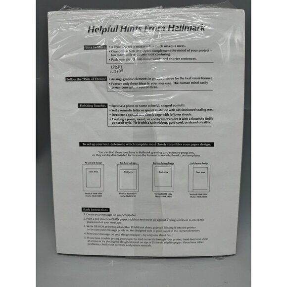 Hallmark Deluxe Heavyweight Paper For Laser & Inkjet Printers 20 Sheets - Picture 2 of 6